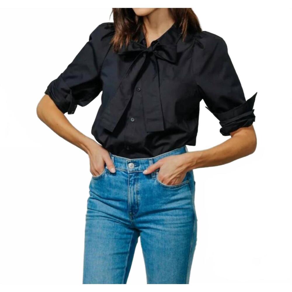 NEW SHOP KMJ poppy blouse in black